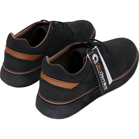 Akademiks Dayton Men\'s Oxford Shoe Black EU 42 US 10M